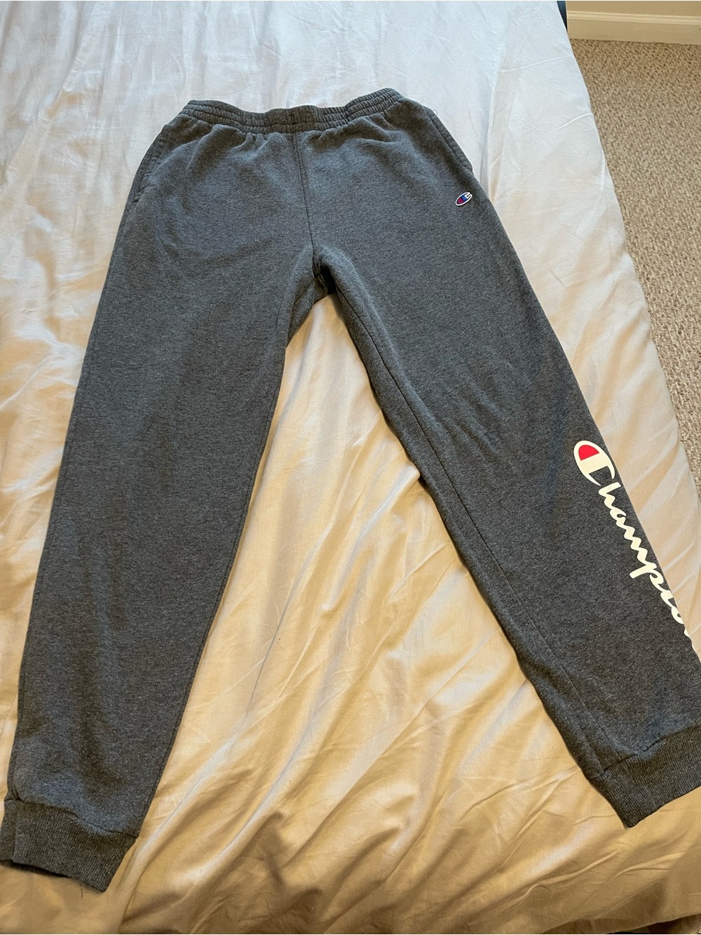 Champion Kids Dark Gray Logo Sweatpants